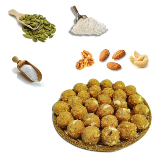 FRESH MADE ANNAMAYA LADDU- TIRUPATI LADDU STYLE - 6 PCS- 250GMS ( BACK IN STOCK)