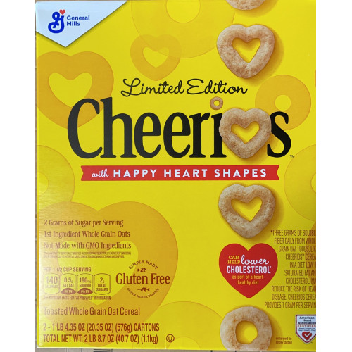 WHOLE GRAIN CHEERIOS GENERAL MILLS [ TWIN PACK ] - 2 LB