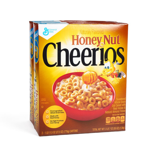 HONEY NUT CHEERIOS GENERAL MILLS [ TWIN PACK ] - 1.5 KGS / 55 OZ