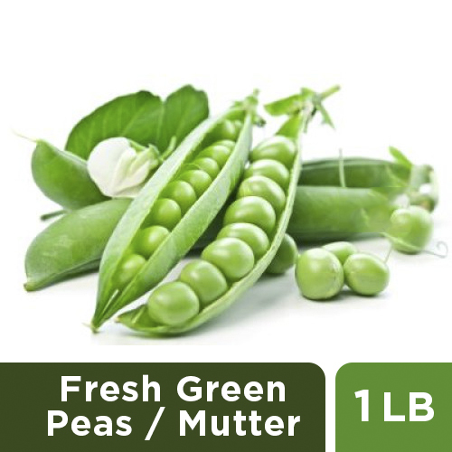 FRESH GREEN PEAS / MUTTER PRICE SHOWN FOR 1 LB