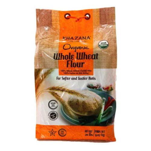 ORGANIC CHAPATI / WHEAT FLOUR ATTA KHAZANA - 20 LBS