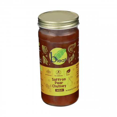 SAFFRON PEAR CHUTNEY (MILD) BLEAF-226.8 GMS