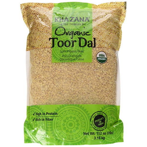 ORGANIC TOOR DAL / VASAD MADHI / KANDI PAPPU KHAZANA - 3.18 KGS / 7 LBS