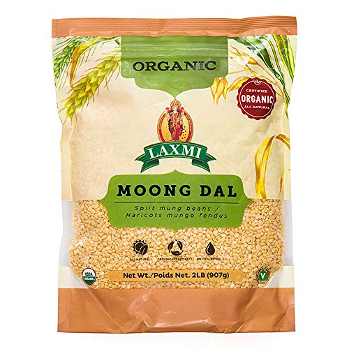 ORGANIC MOONG DAL SPLIT LAXMI - 907 GMS / 2 LBS