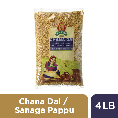 CHANA DAL / BENGAL GRAM / SANAGA PAPPU LAXMI - 1.814 KGS / 4 LBS