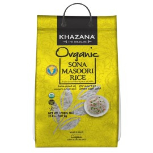 ORGANIC SONA MASOORI KHAZANA - 20 LBS