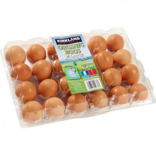 ORGANIC EGGS BROWN KIRKLAND - 24 PCS*