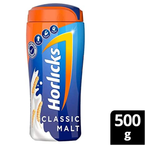 HORLICKS CLASSIC MALT INDIA [ PLAIN ] - 500 GMS