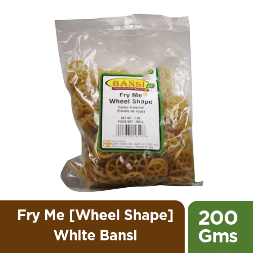 FRY ME [ WHEEL SHAPE ] WHITE BANSI - 200 GMS / 7 OZ
