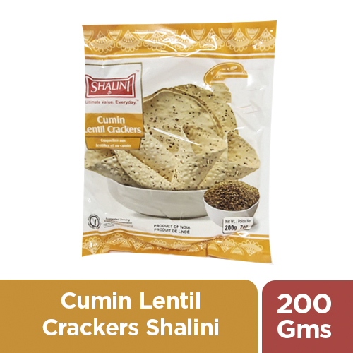 CUMIN LENTIL CRACKERS SHALINI - 200 GMS