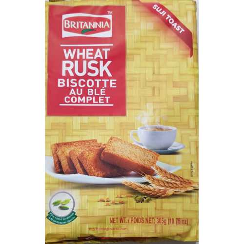 WHEAT / SOOJI RUSK BRITANNIA - 305 GMS / 10.75 OZ