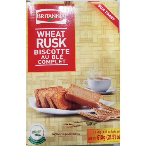 WHEAT / SOOJI RUSK BRITANNIA - 610 GMS / 21.51 OZ