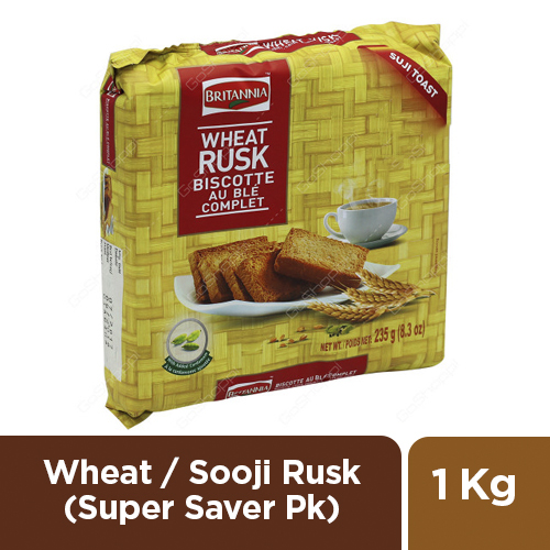 WHEAT / SOOJI RUSK BRITANNIA ( SUPER SAVER PK) - 1 KG