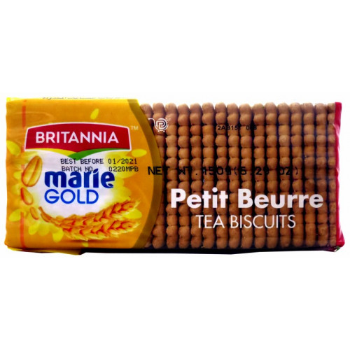 MARIE GOLD PETIT BEURRE TEA TIME BISCUITS BRITANNIA - 450 GMS