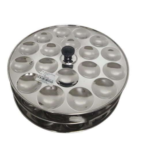 MINI IDLI STAND STAINLESS STEEL -3 PLATES - 1 PC