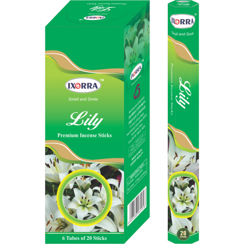 INCENSE / AGAR BATTI - LILY IXORRA - 20 STICKS